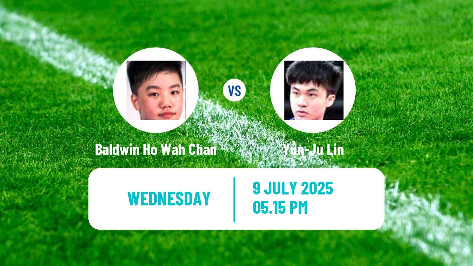 Table tennis United States Smash Men Baldwin Ho Wah Chan - Yun-Ju Lin