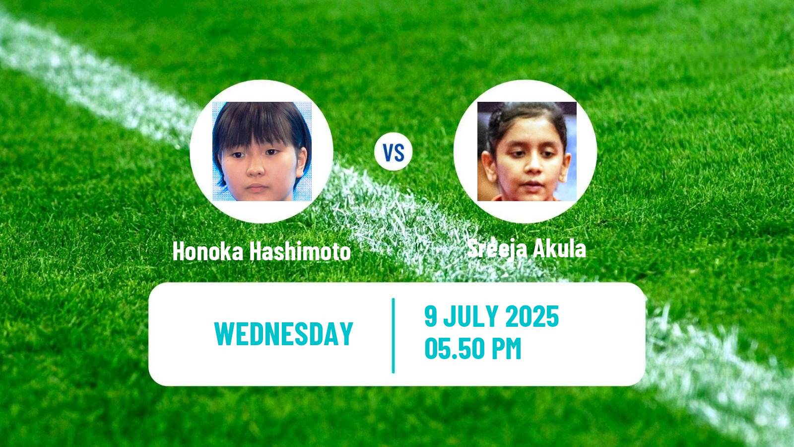 Table tennis United States Smash Women Honoka Hashimoto - Sreeja Akula