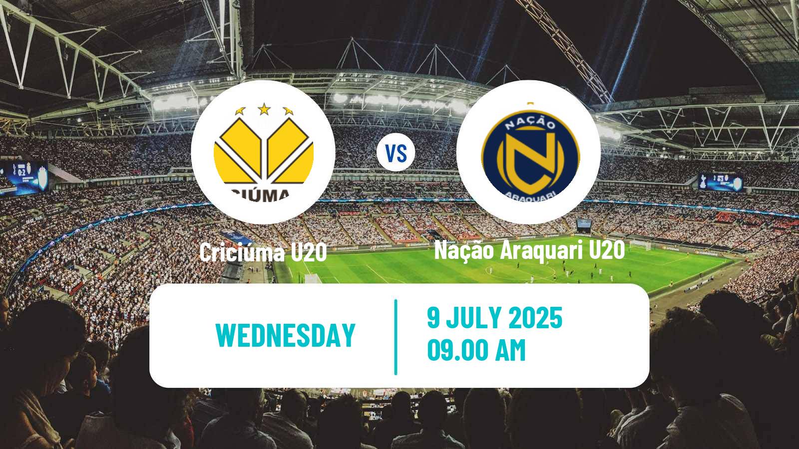Soccer Brazilian Catarinense U20 Criciúma U20 - Nação Araquari U20
