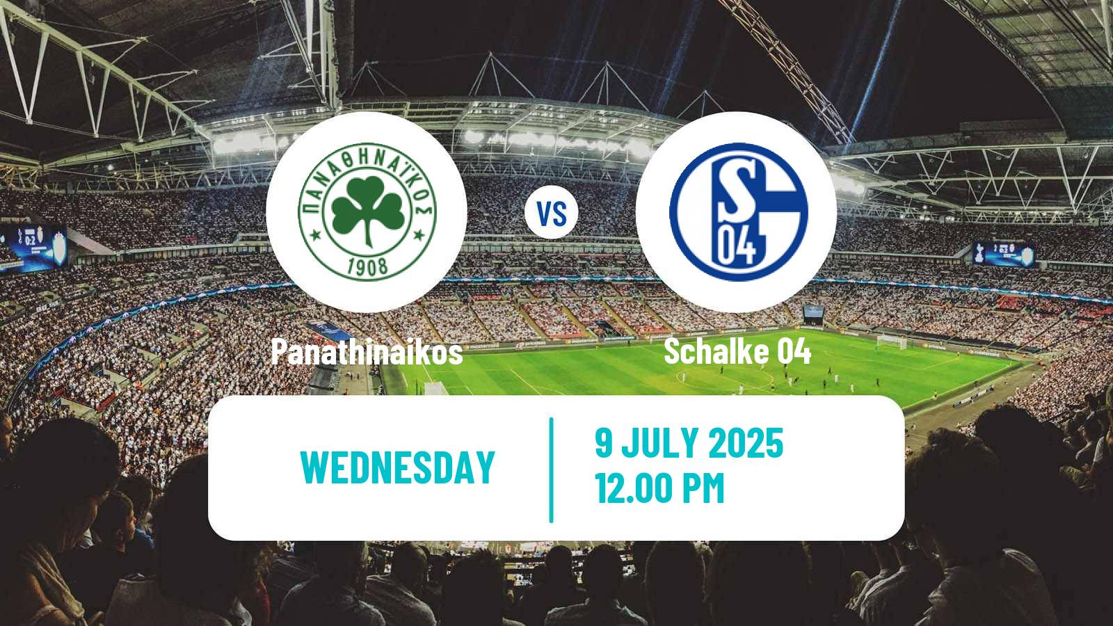 Soccer Club Friendly Panathinaikos - Schalke 04