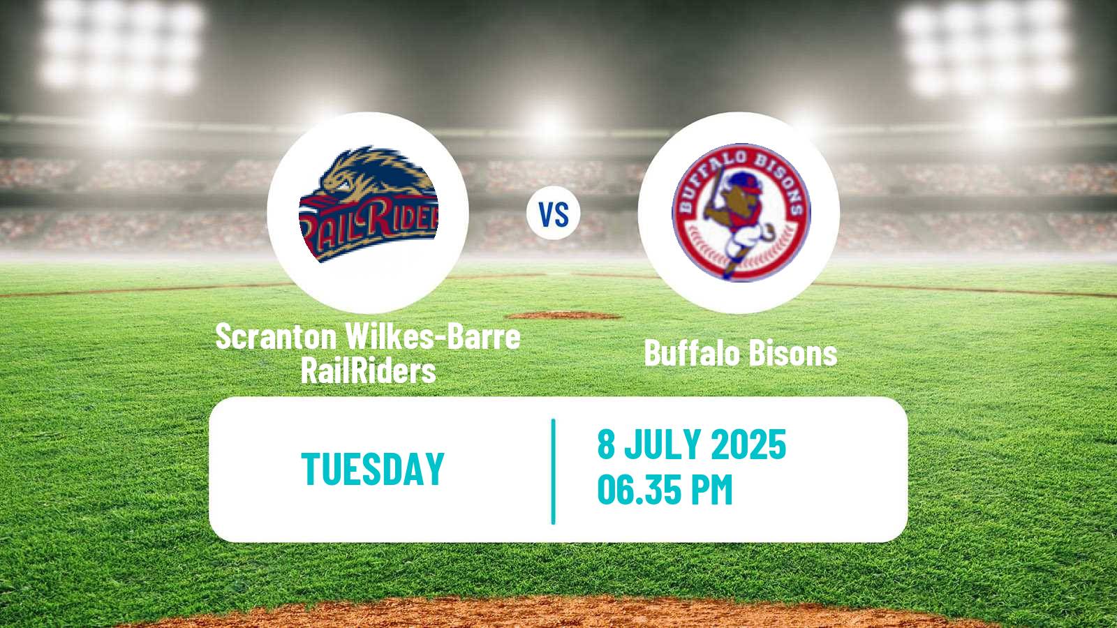 Baseball IL Scranton Wilkes-Barre RailRiders - Buffalo Bisons