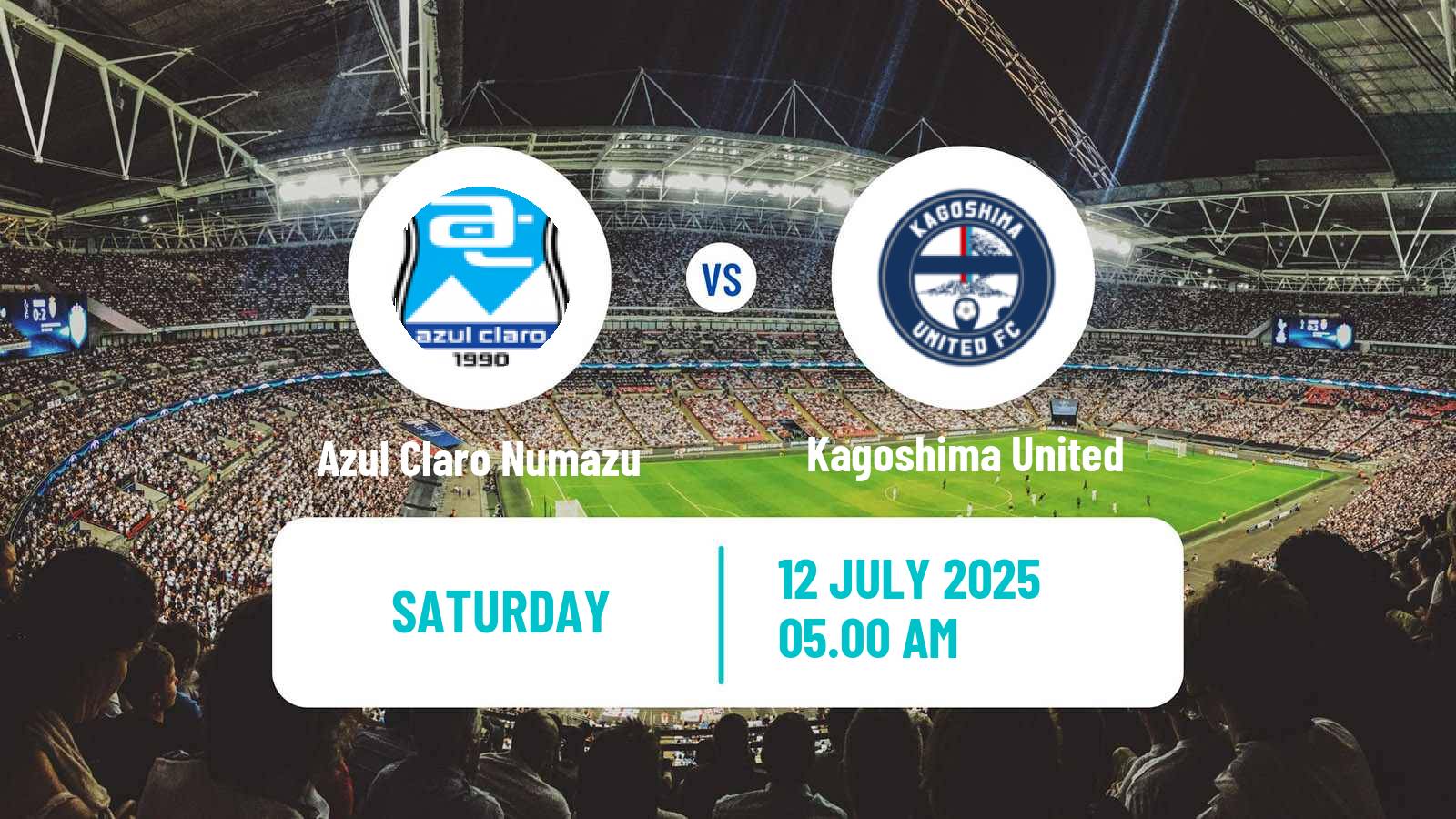 Soccer Japan J3 League Azul Claro Numazu - Kagoshima United