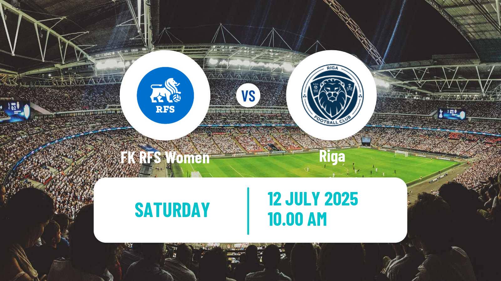 Soccer Latvian 1 Liga Women RFS - Riga