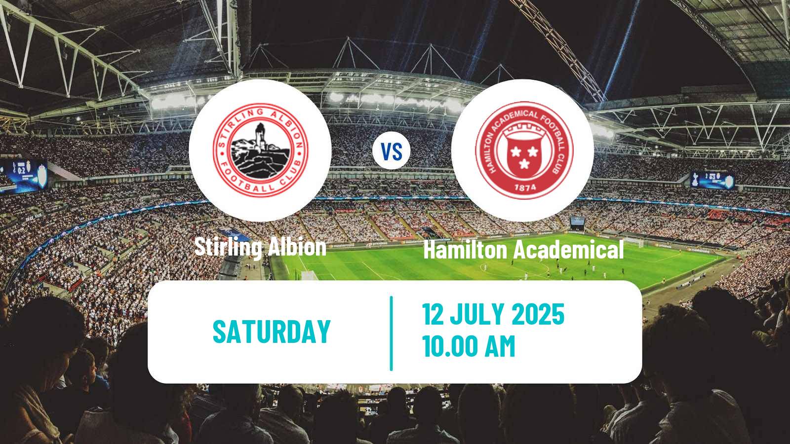 Soccer Scottish League Cup Stirling Albion - Hamilton Academical