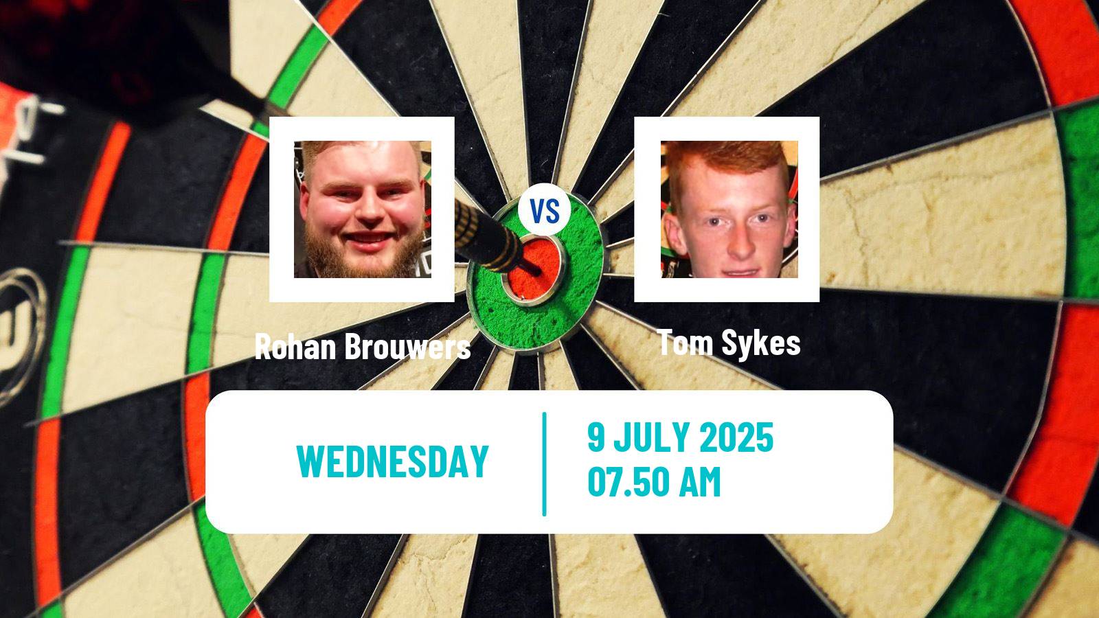 Darts Modus Super Series Rohan Brouwers - Tom Sykes