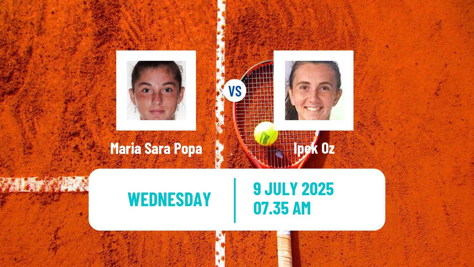 Tennis ITF W75 The Hague Women Maria Sara Popa - Ipek Oz