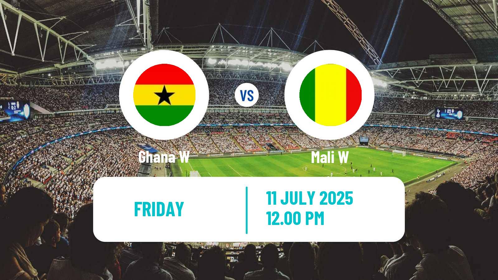 Soccer Africa Cup of Nations Women Ghana W - Mali W