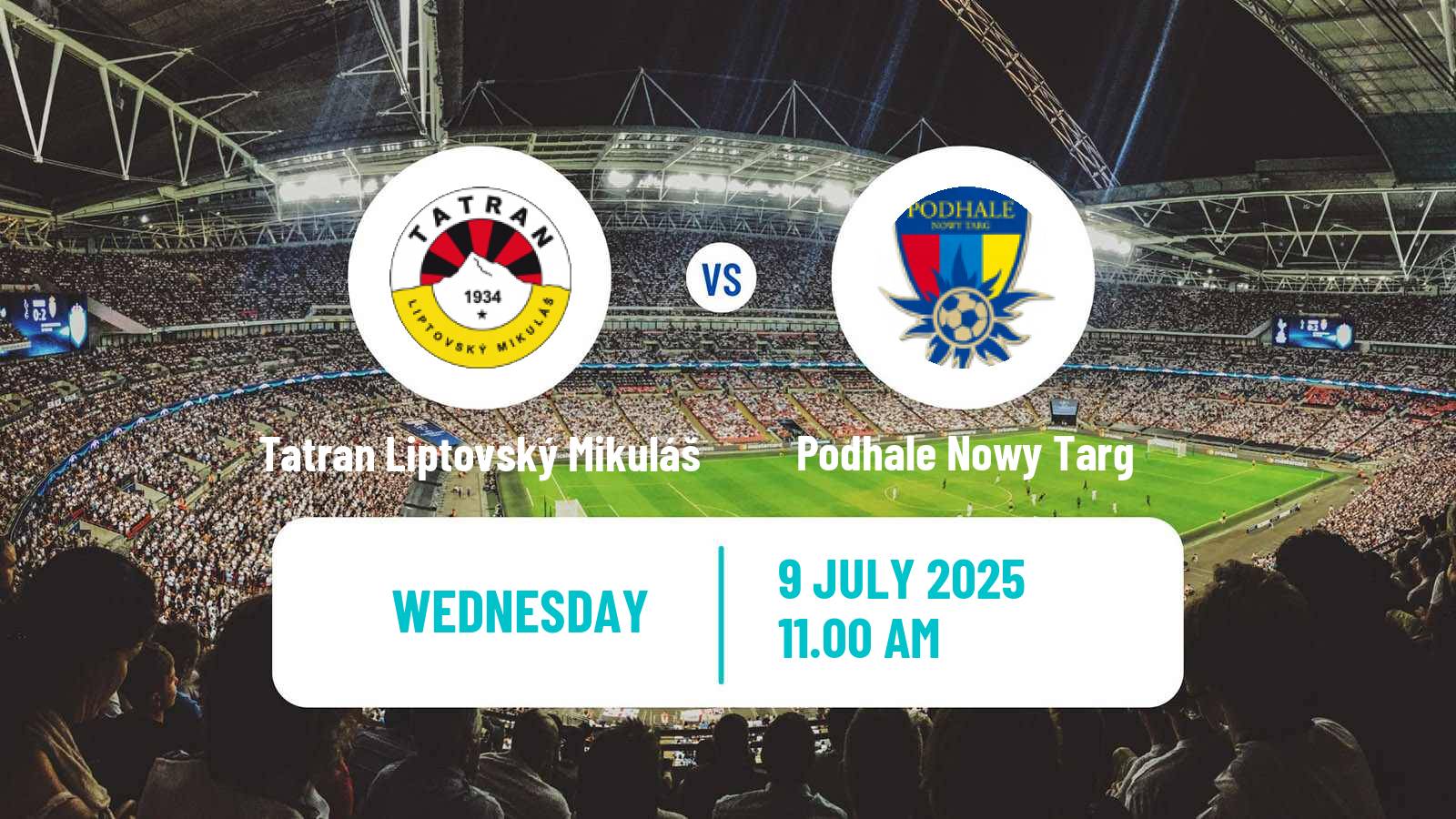 Soccer Club Friendly Tatran Liptovský Mikuláš - Podhale Nowy Targ