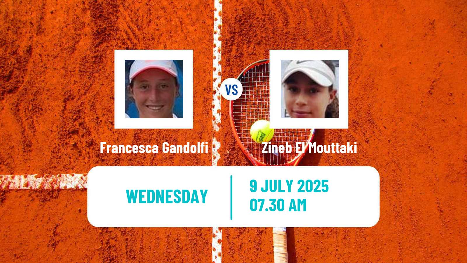 Tennis ITF W15 Casablanca Women Francesca Gandolfi - Zineb El Mouttaki