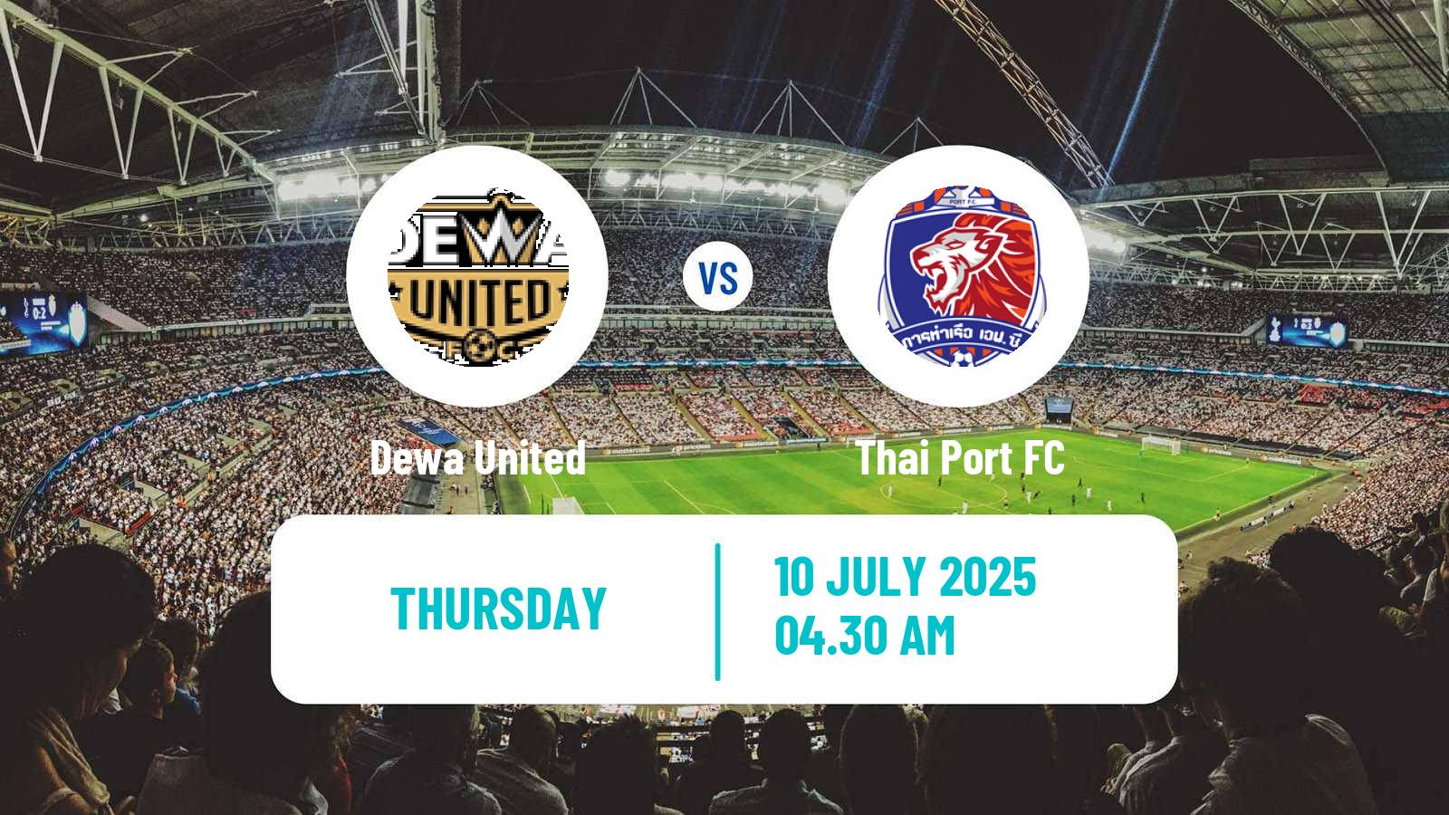 Soccer Indonesian President Cup Dewa United - Thai Port