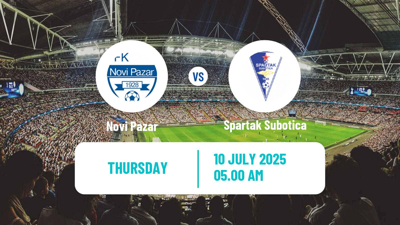 Soccer Club Friendly Novi Pazar - Spartak Subotica