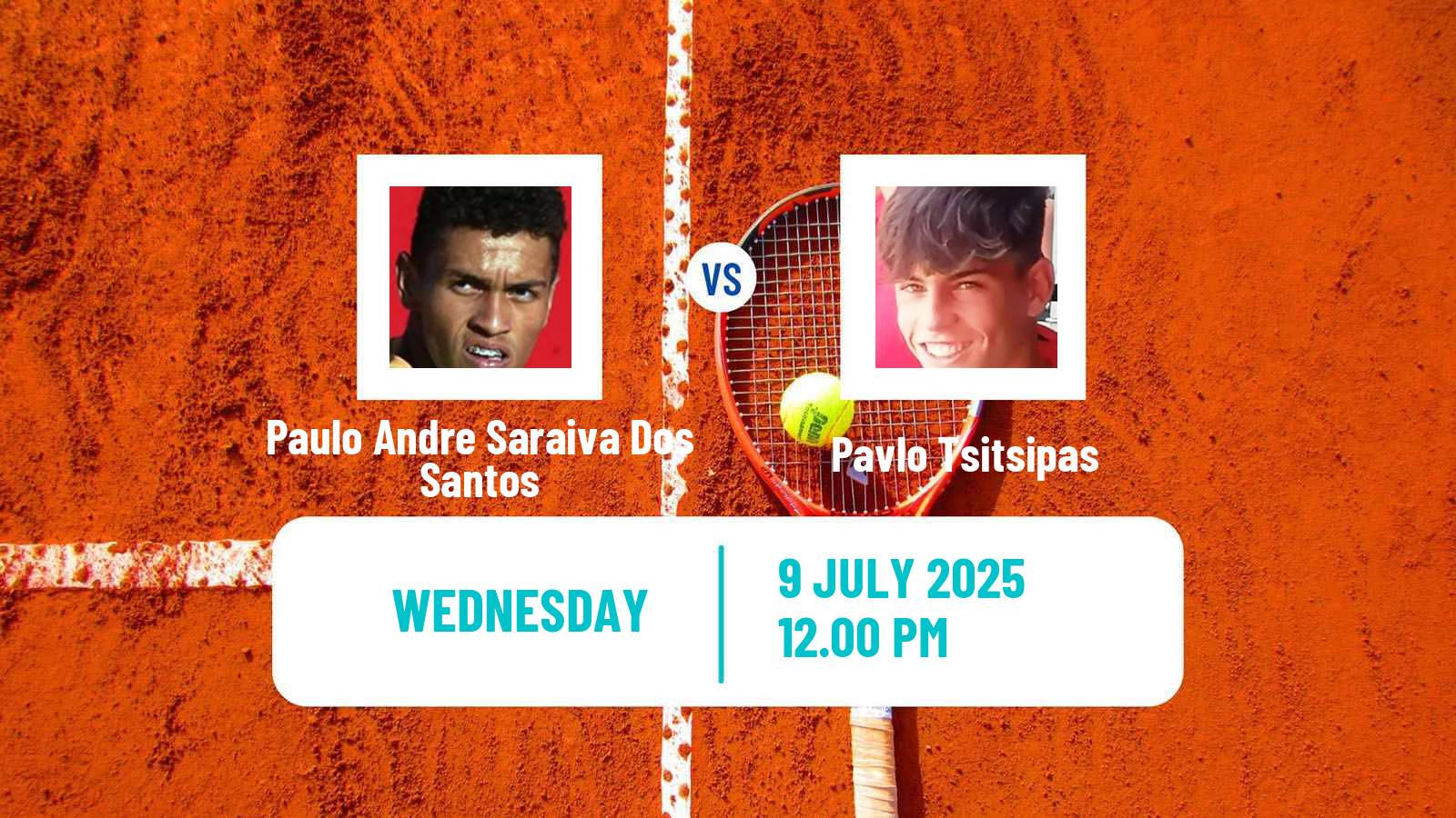 Tennis ITF M25 Villavicencio Men Paulo Andre Saraiva Dos Santos - Pavlo Tsitsipas
