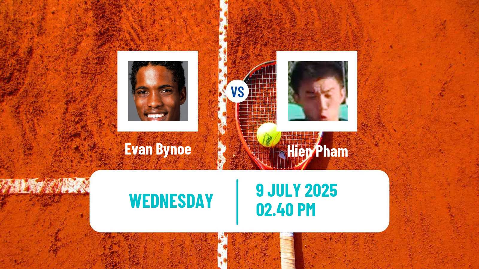 Tennis ITF M15 San Diego Ca 4 Men Evan Bynoe - Hien Pham