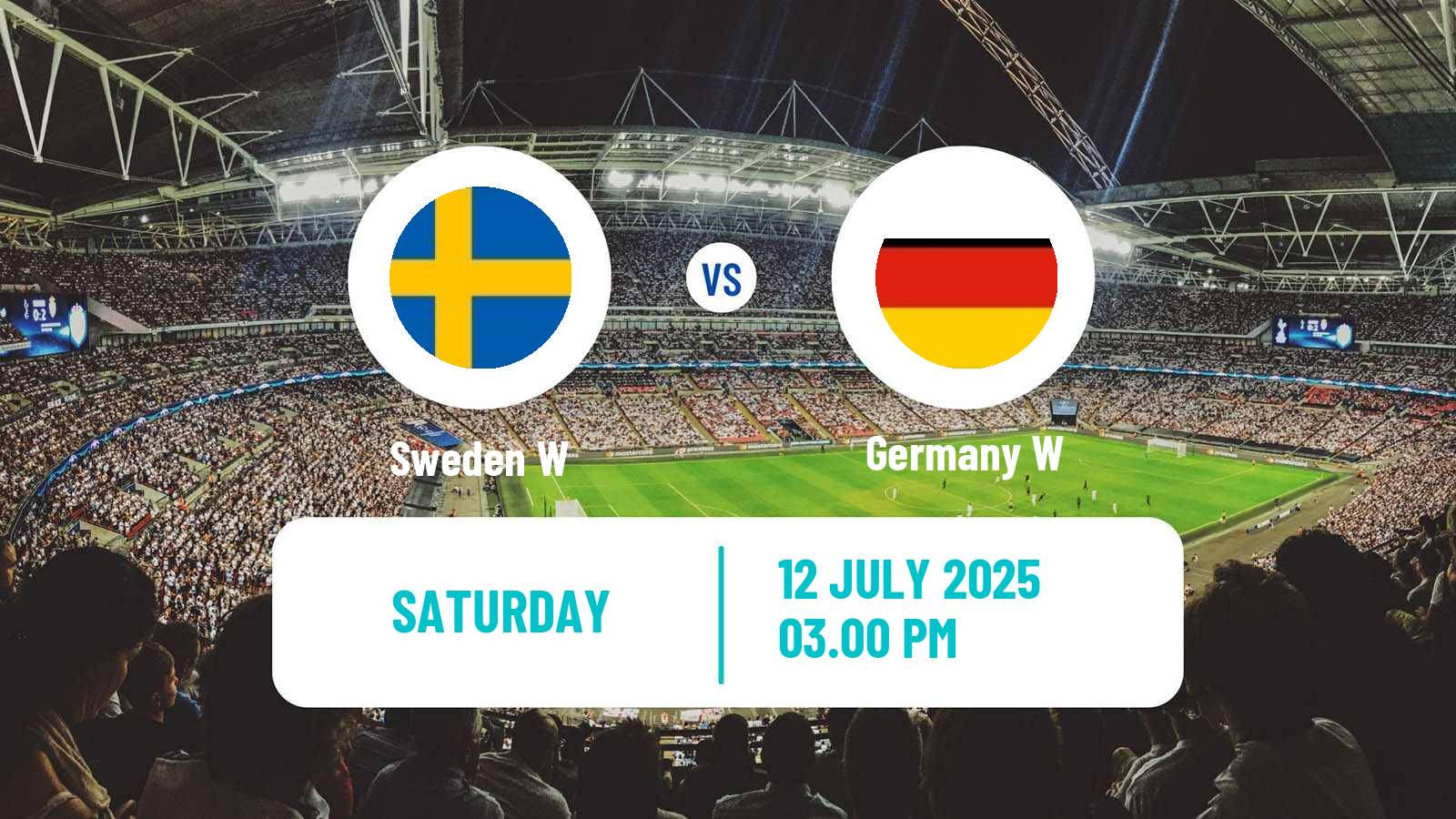 Soccer UEFA Euro Women Sweden W - Germany W