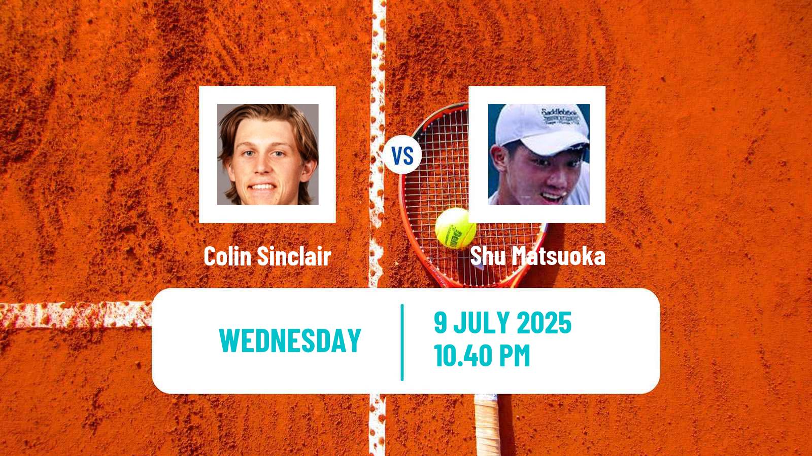 Tennis ITF M15 Tokyo 2 Men Colin Sinclair - Shu Matsuoka