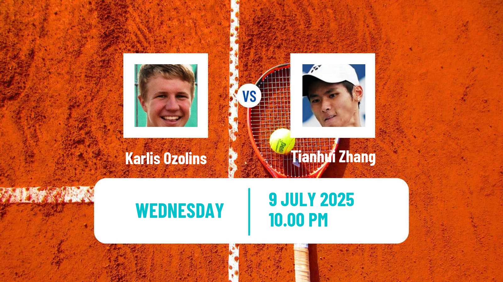 Tennis ITF M15 Maanshan 5 Men Karlis Ozolins - Tianhui Zhang