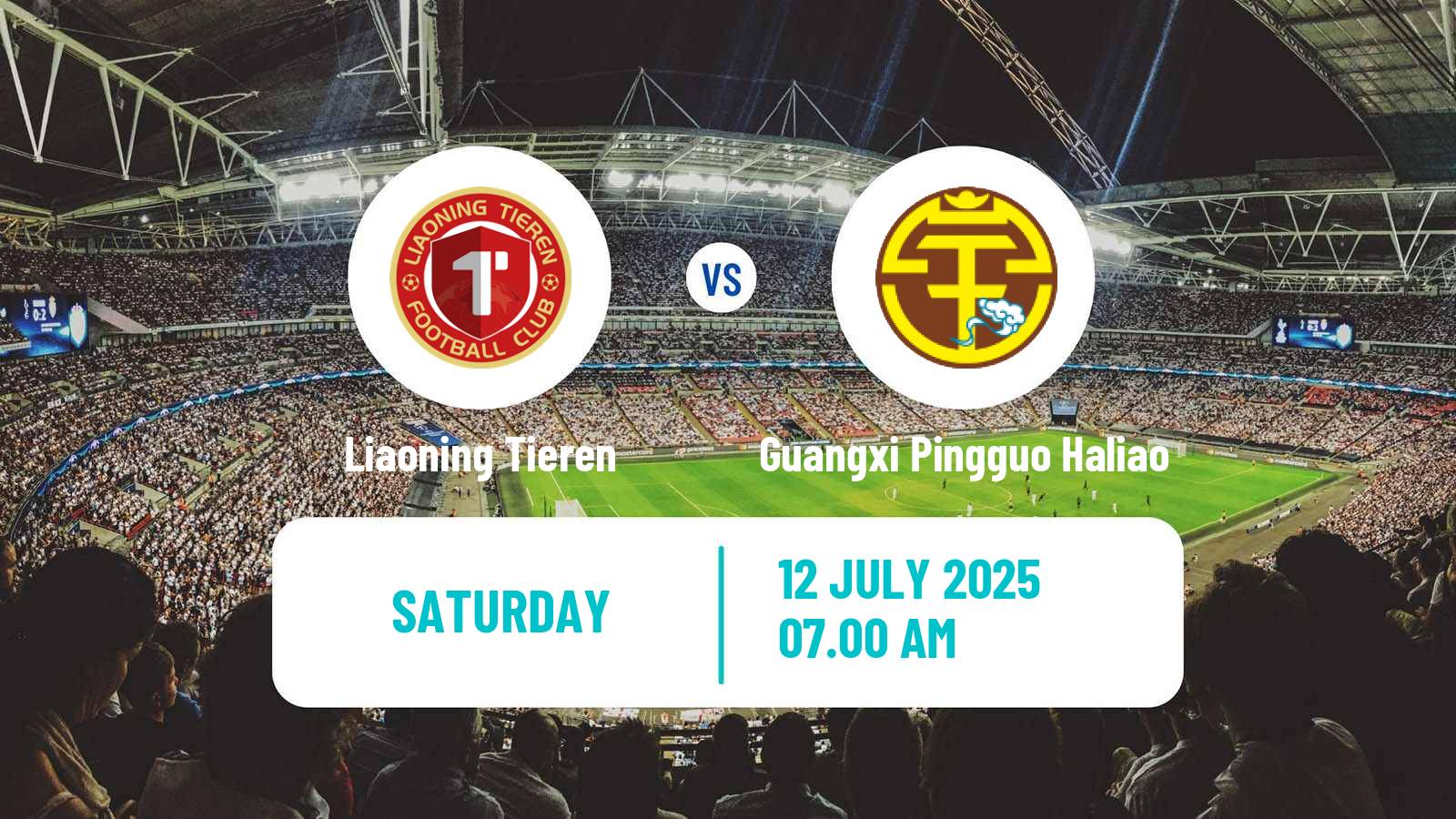 Soccer Chinese Jia League Liaoning Tieren - Guangxi Pingguo Haliao
