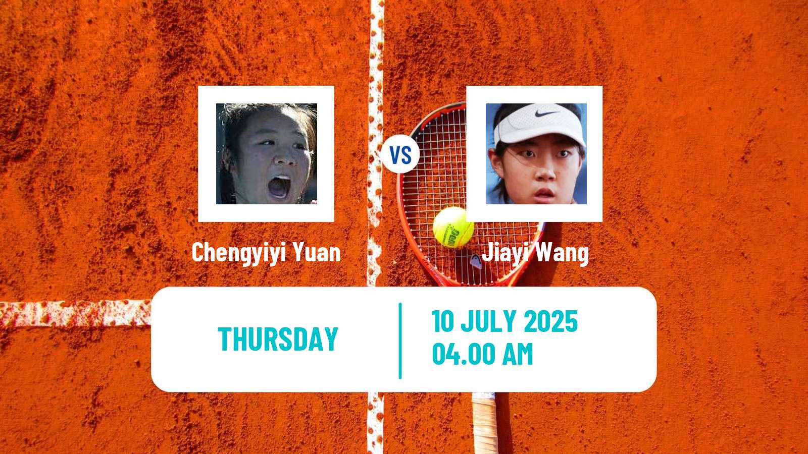 Tennis ITF W15 Maanshan 9 Women Chengyiyi Yuan - Jiayi Wang