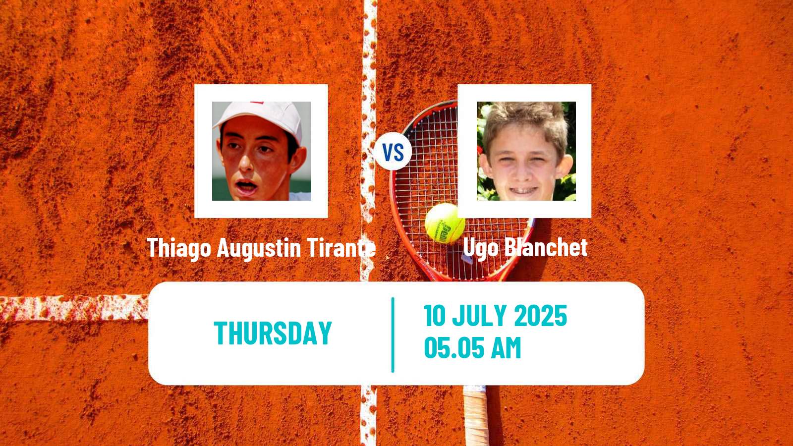 Tennis Trieste Challenger Men Thiago Augustin Tirante - Ugo Blanchet