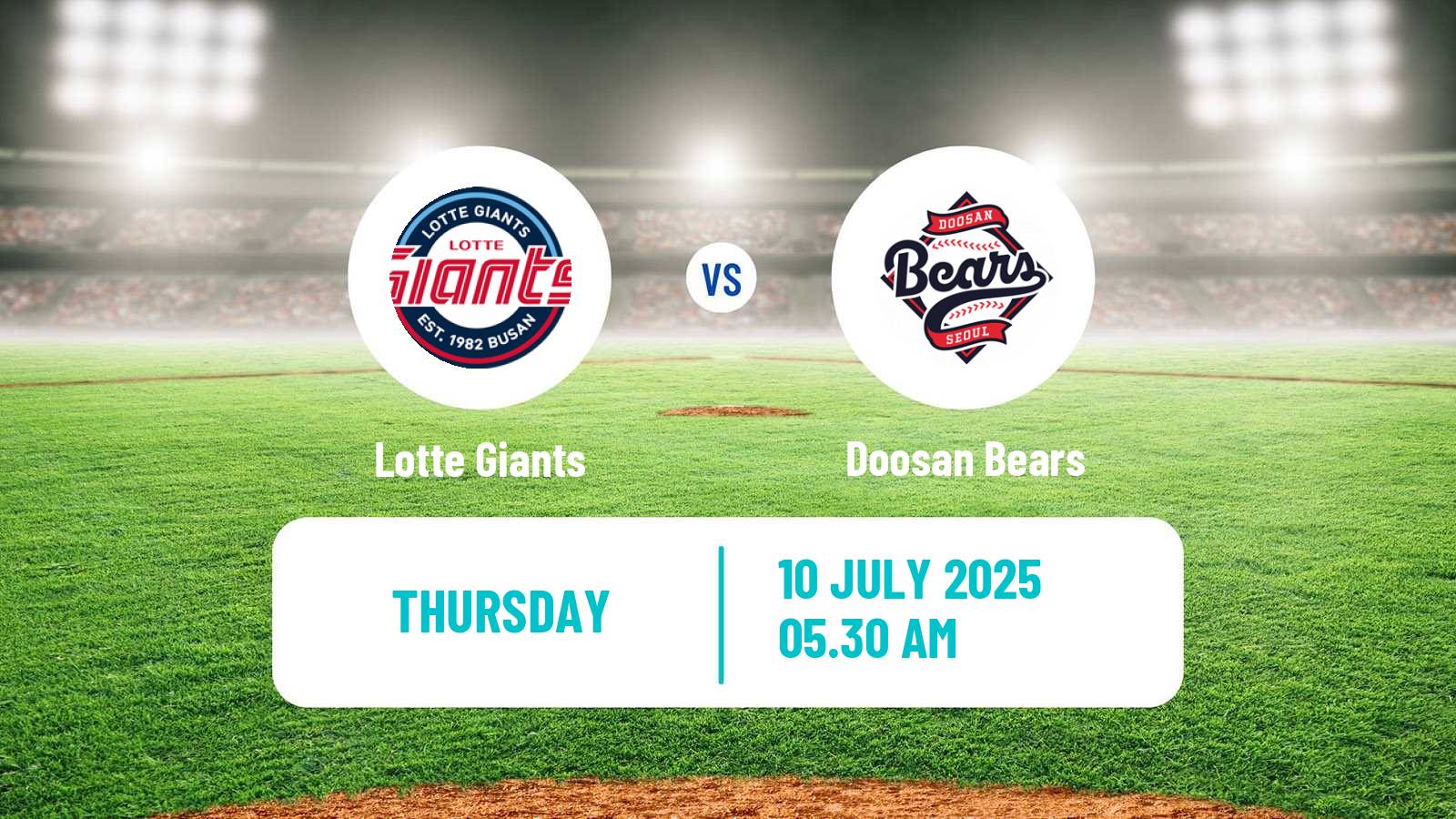 Baseball KBO Lotte Giants - Doosan Bears