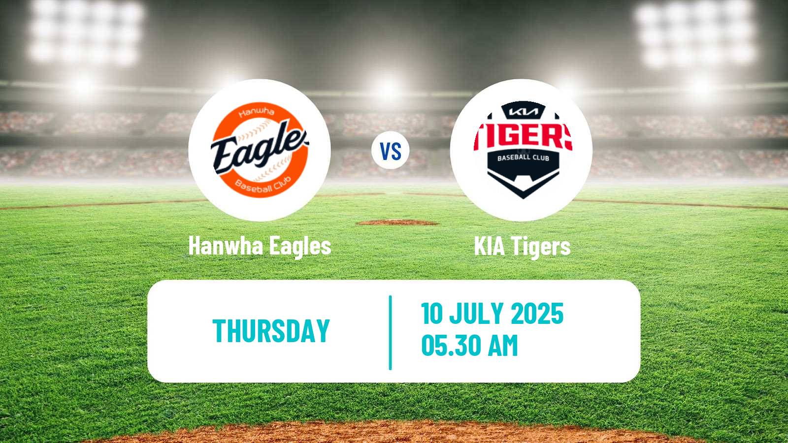 Baseball KBO Hanwha Eagles - KIA Tigers
