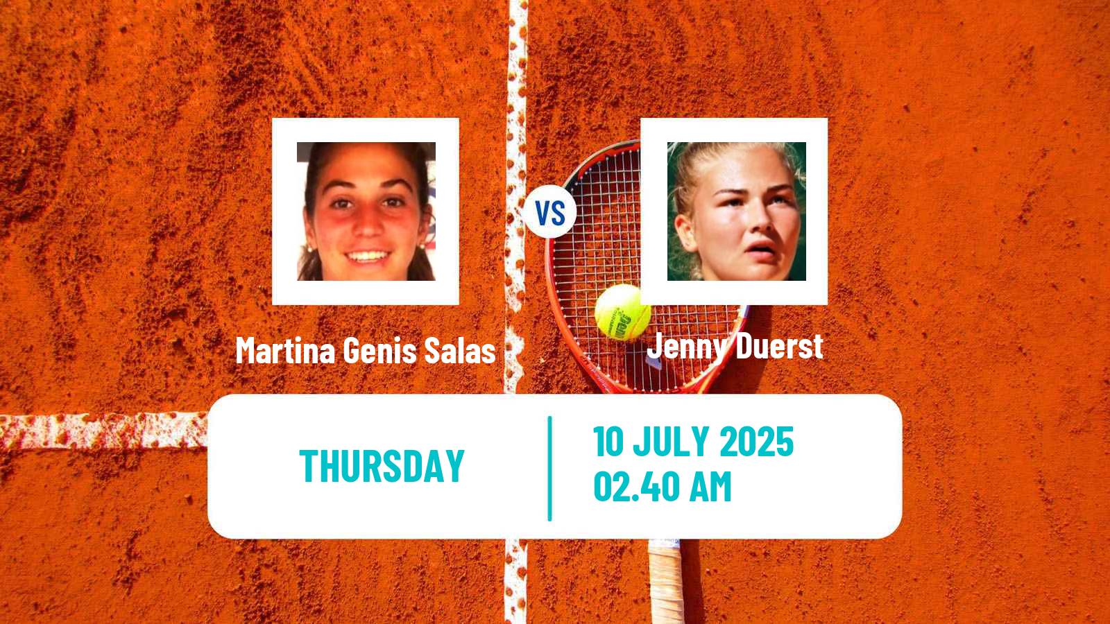 Tennis ITF W35 Don Benito Women Martina Genis Salas - Jenny Duerst