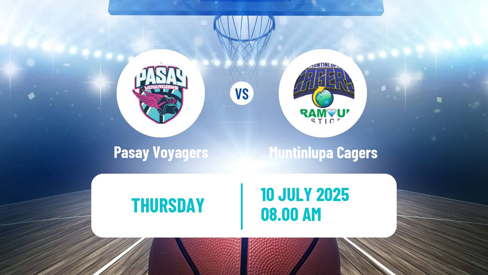 Basketball Philippines MBPL  Pasay Voyagers - Muntinlupa Cagers