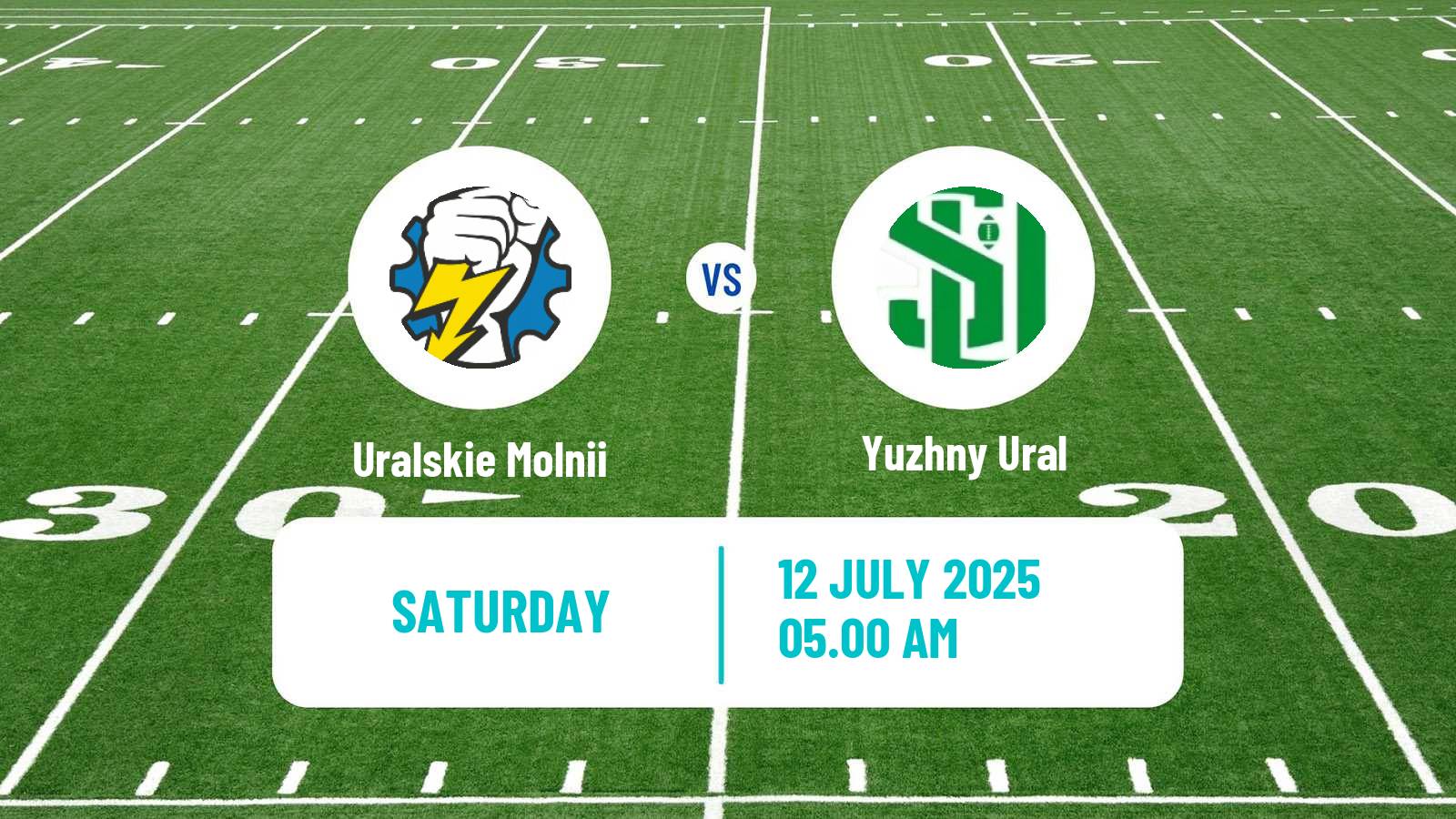 American football Russian Superleague American Football Uralskie Molnii - Yuzhny Ural