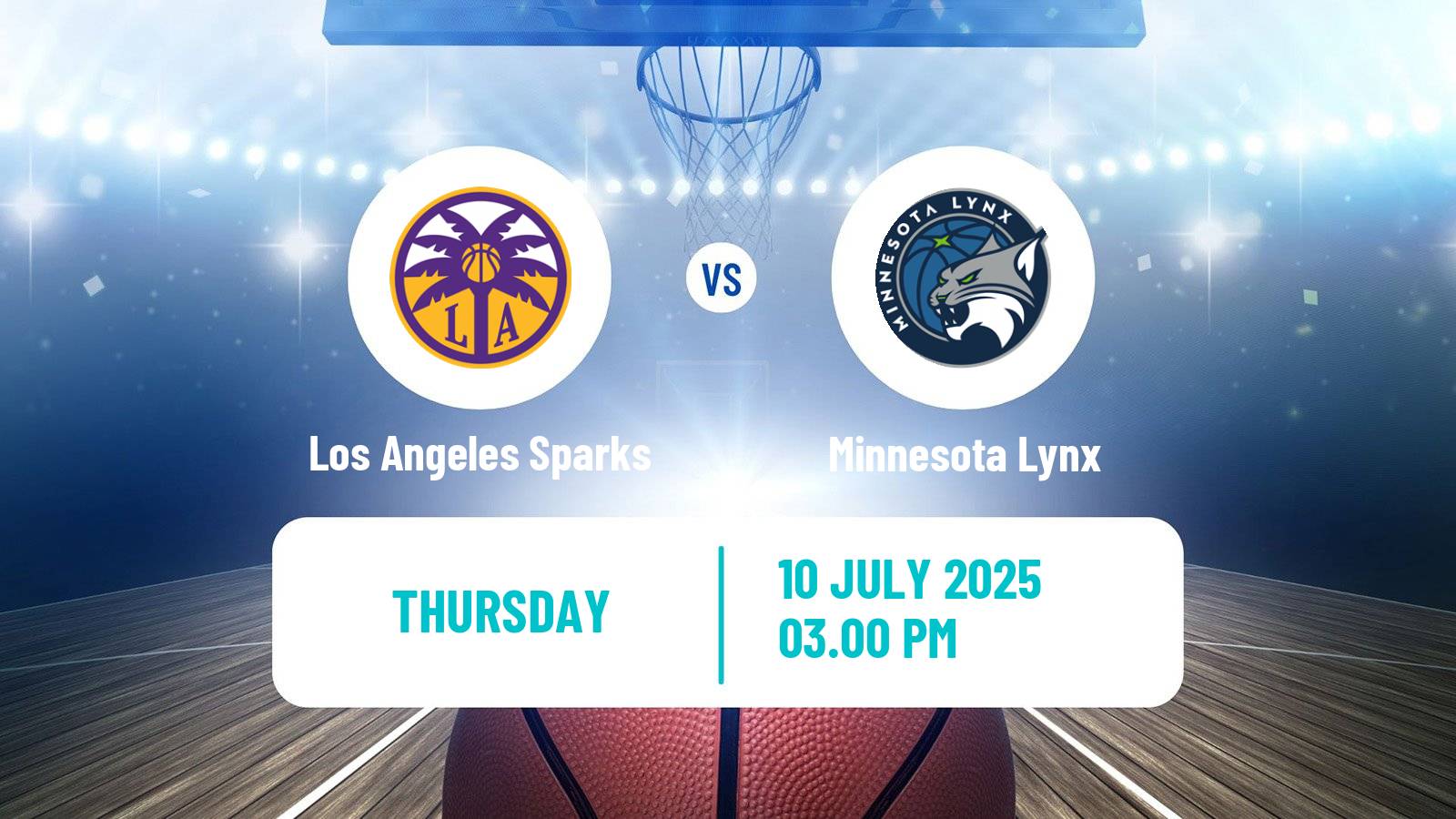 Basketball WNBA Los Angeles Sparks - Minnesota Lynx
