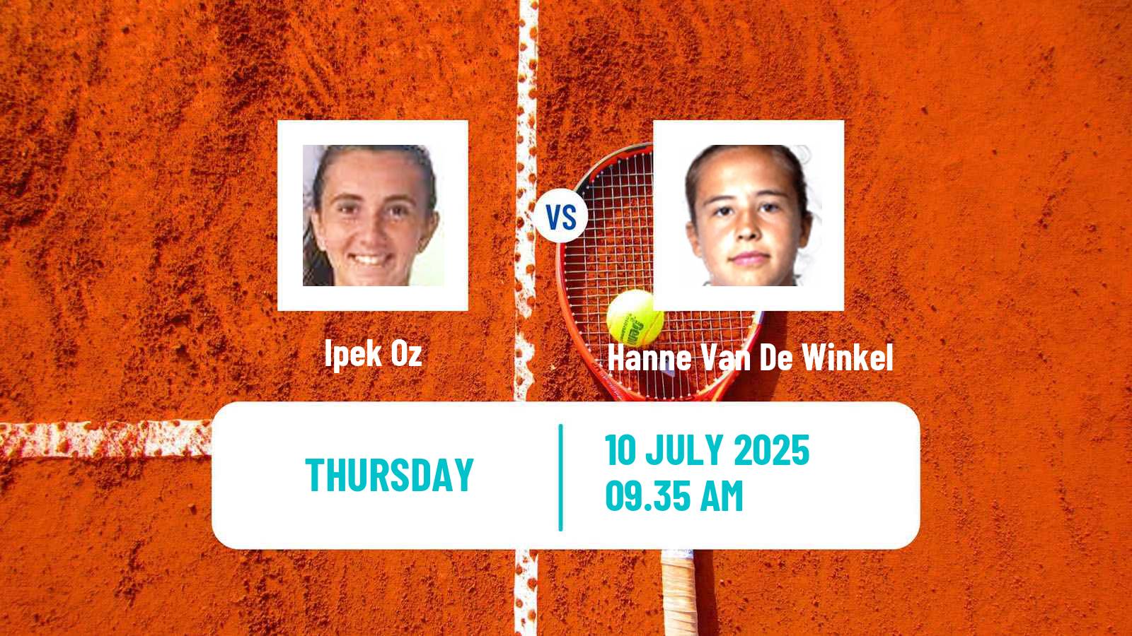 Tennis ITF W75 The Hague Women Ipek Oz - Hanne Van De Winkel