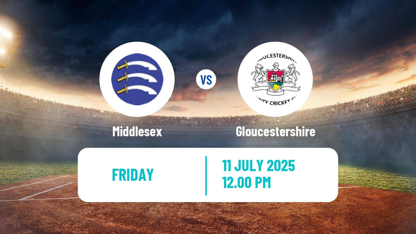Cricket Vitality Blast Middlesex - Gloucestershire