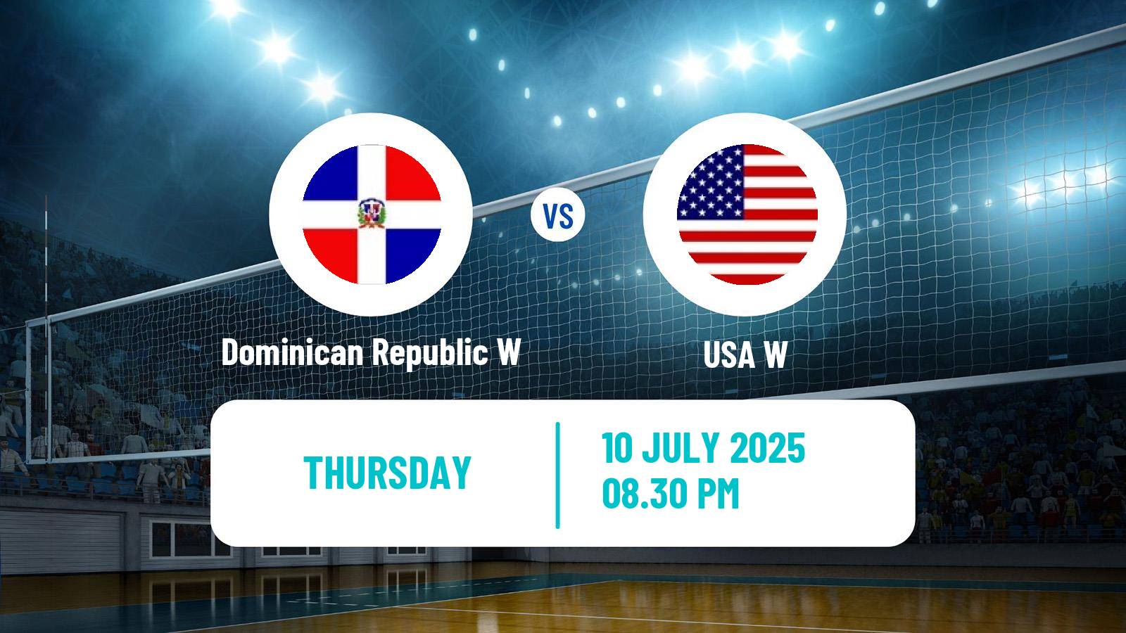 Volleyball Nations League Volleyball Women Dominican Republic W - USA W