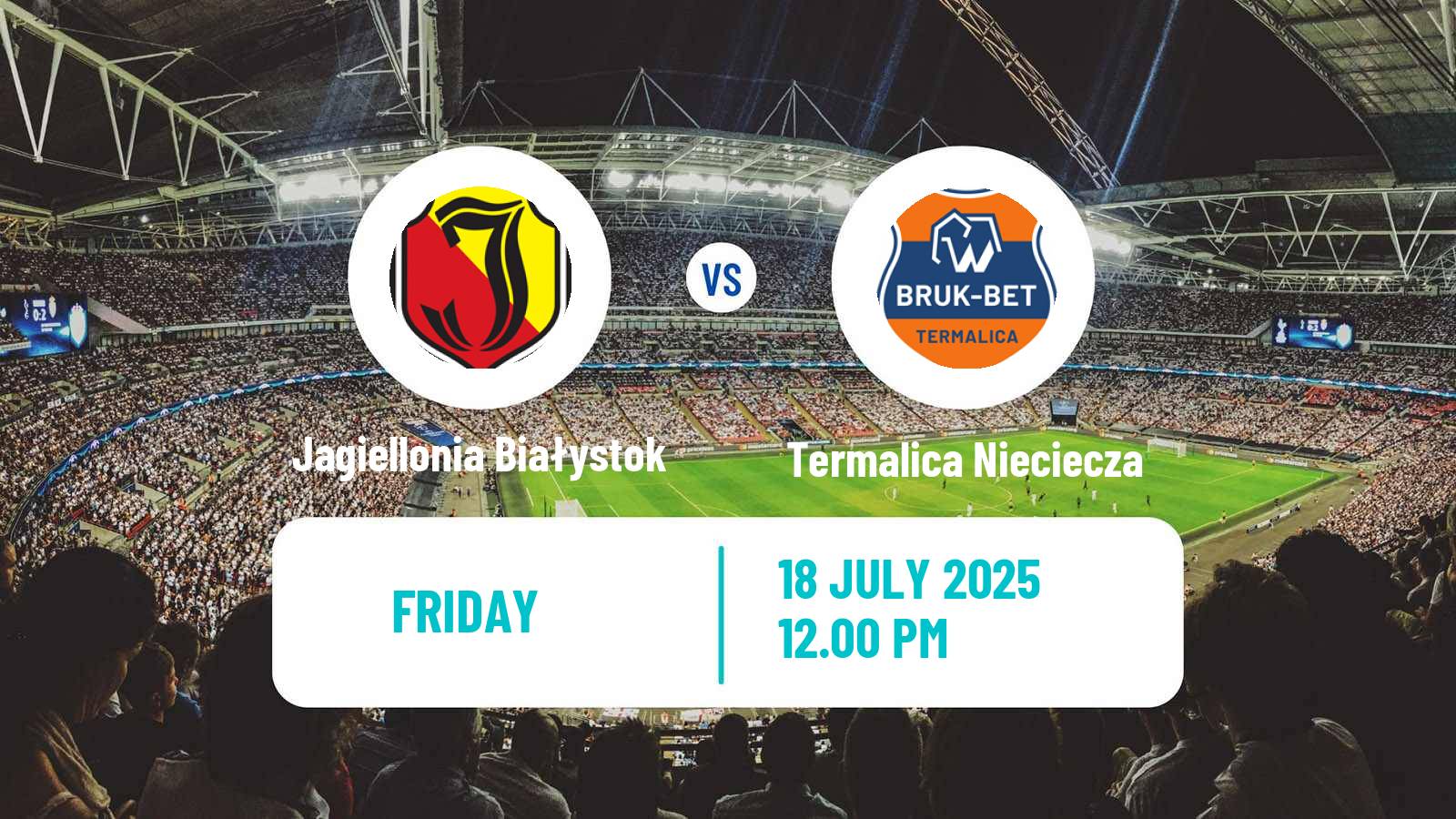 Soccer Polish Ekstraklasa Jagiellonia Białystok - Termalica Nieciecza