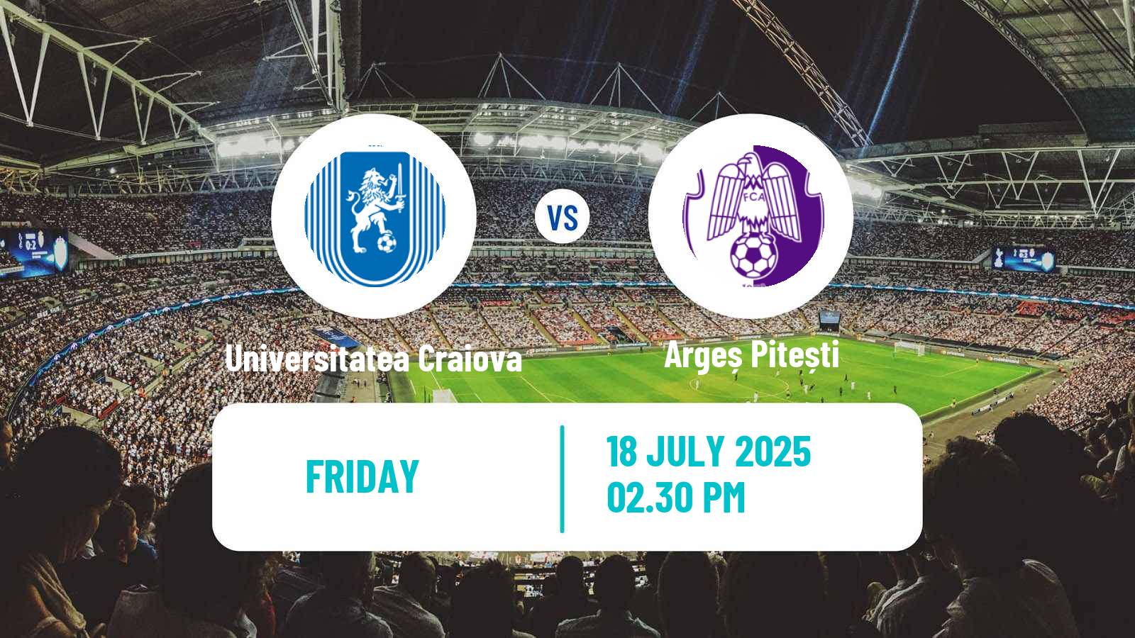 Soccer Romanian Liga 1 Universitatea Craiova - Argeș Pitești