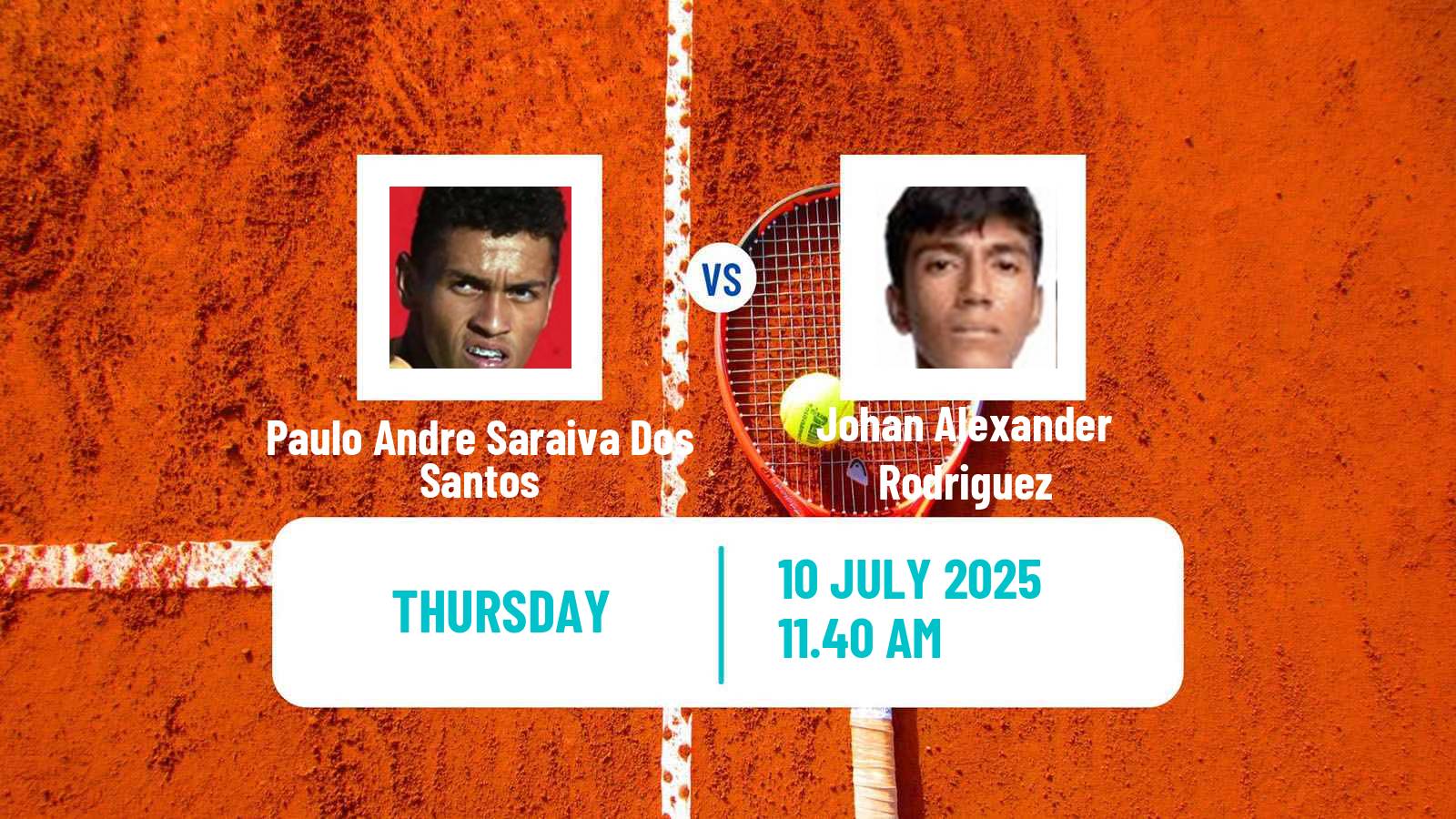 Tennis ITF M25 Villavicencio Men Paulo Andre Saraiva Dos Santos - Johan Alexander Rodriguez