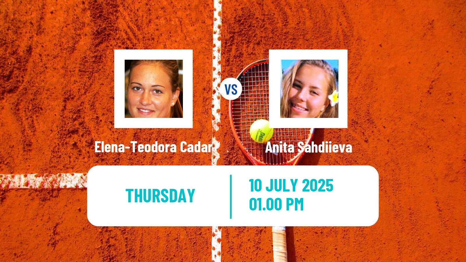Tennis ITF W15 San Diego Ca 4 Women Elena-Teodora Cadar - Anita Sahdiieva