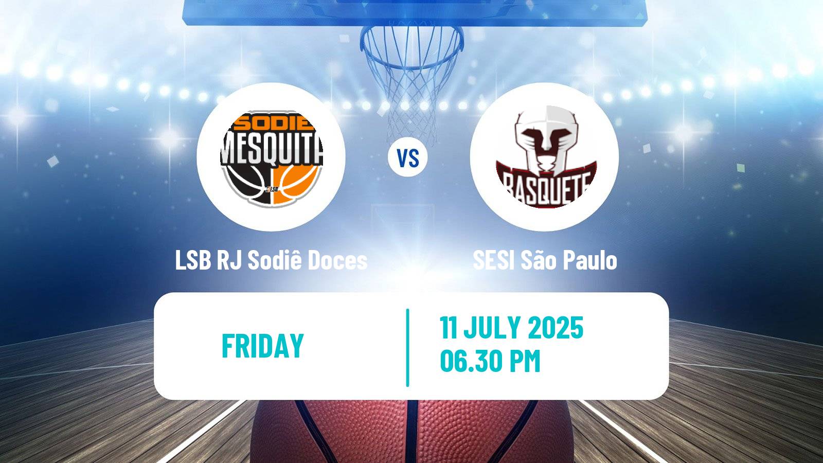 Basketball Brazilian LBF Women LSB RJ Sodiê Doces - SESI São Paulo