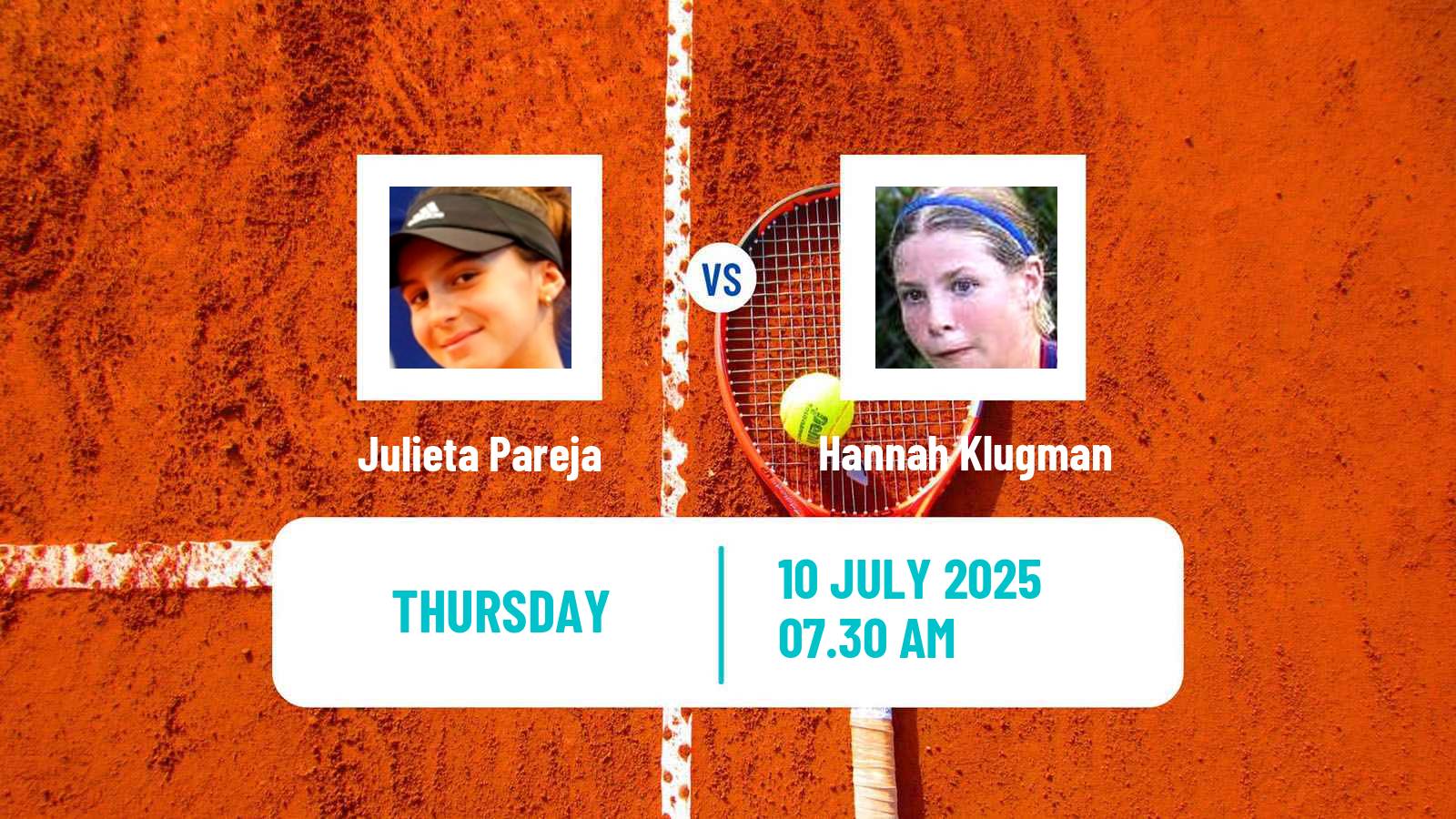 Tennis Girls Singles Wimbledon Julieta Pareja - Hannah Klugman