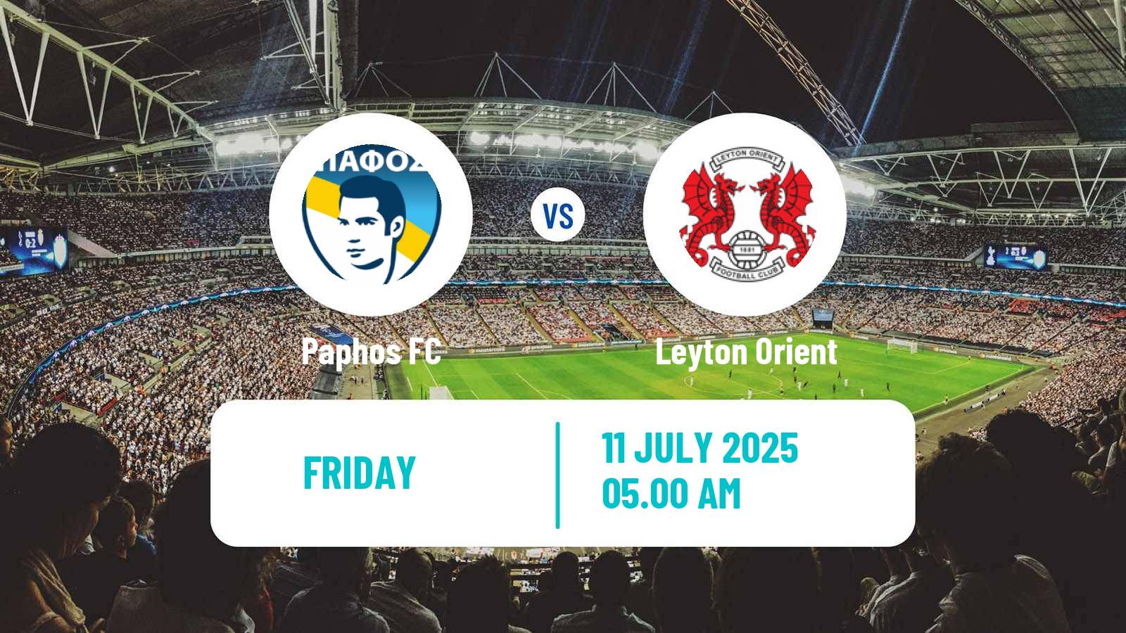 Soccer Club Friendly Paphos - Leyton Orient