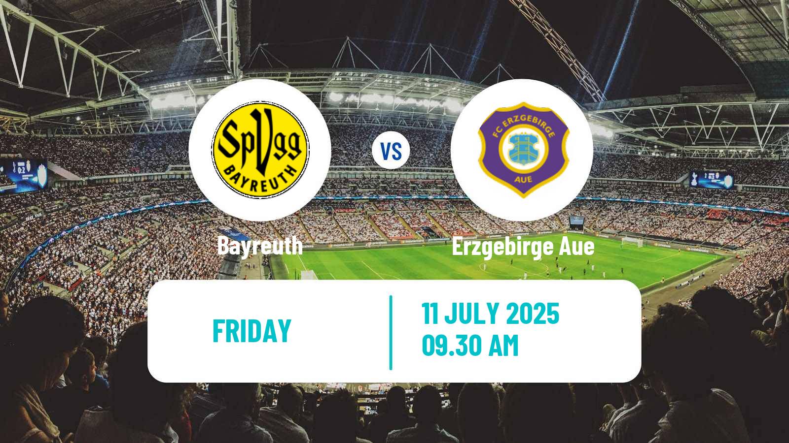 Soccer Club Friendly Bayreuth - Erzgebirge Aue