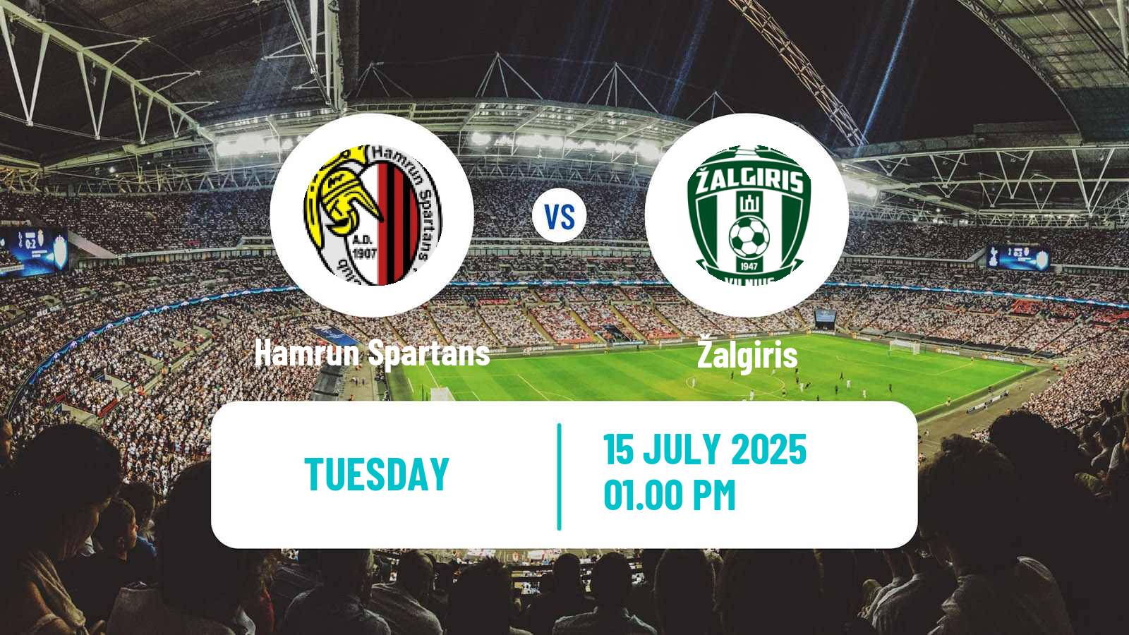 Soccer UEFA Champions League Hamrun Spartans - Žalgiris