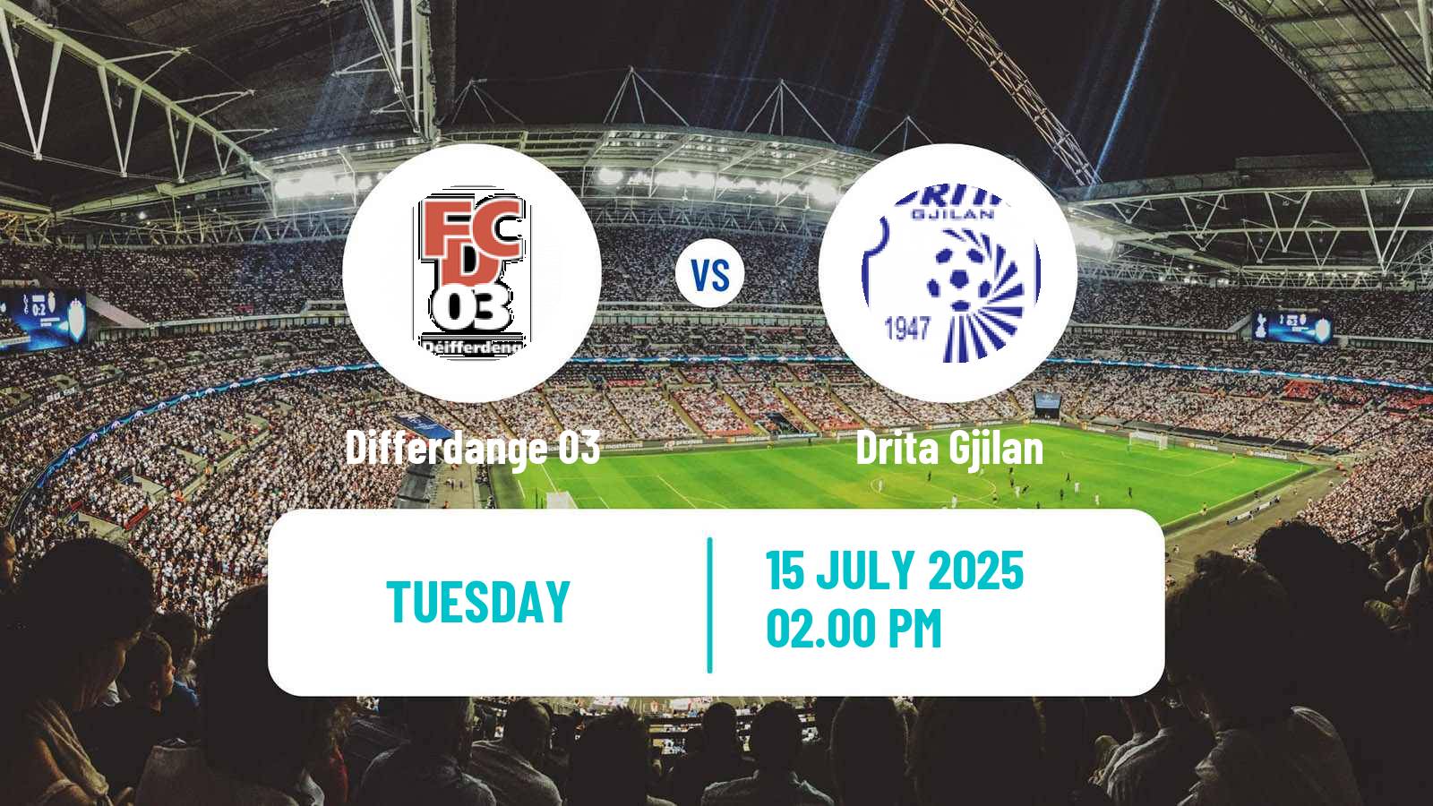 Soccer UEFA Champions League Differdange 03 - Drita Gjilan