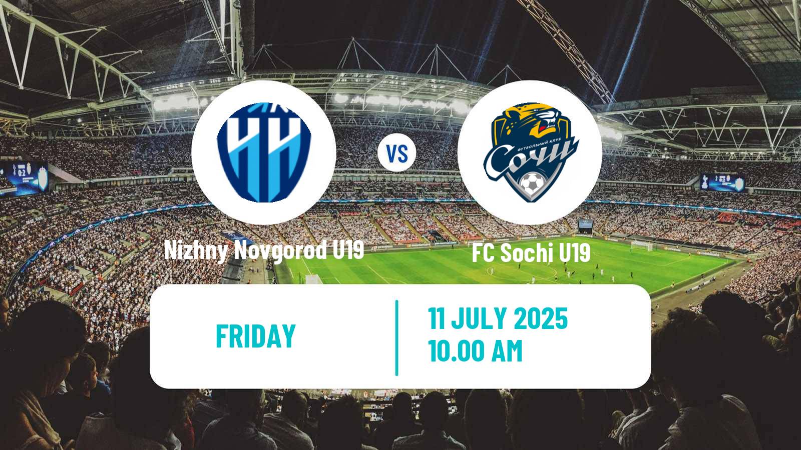 Soccer Russian Youth League Nizhny Novgorod U19 - Sochi U19