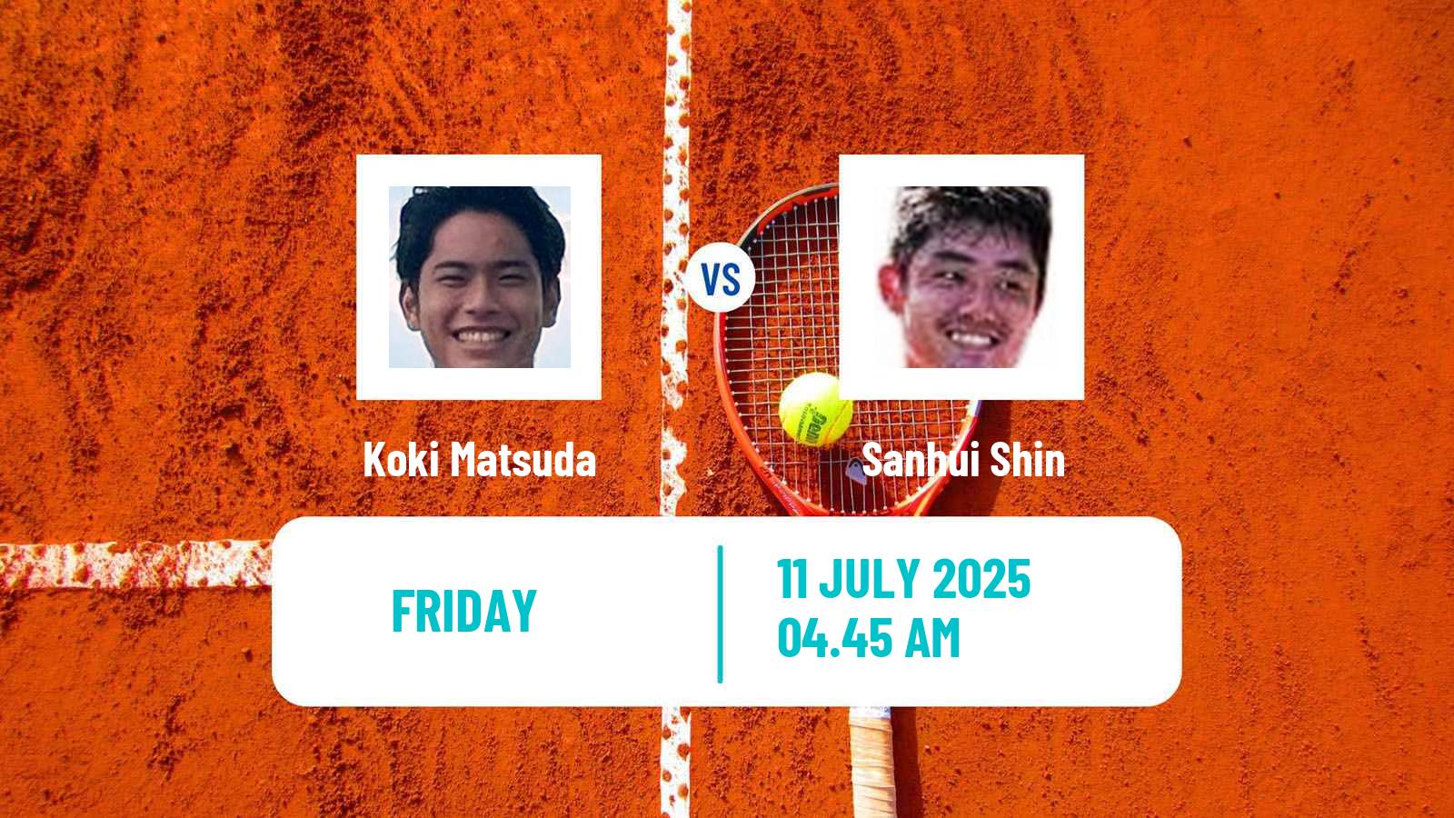 Tennis ITF M15 Maanshan 5 Men Koki Matsuda - Sanhui Shin