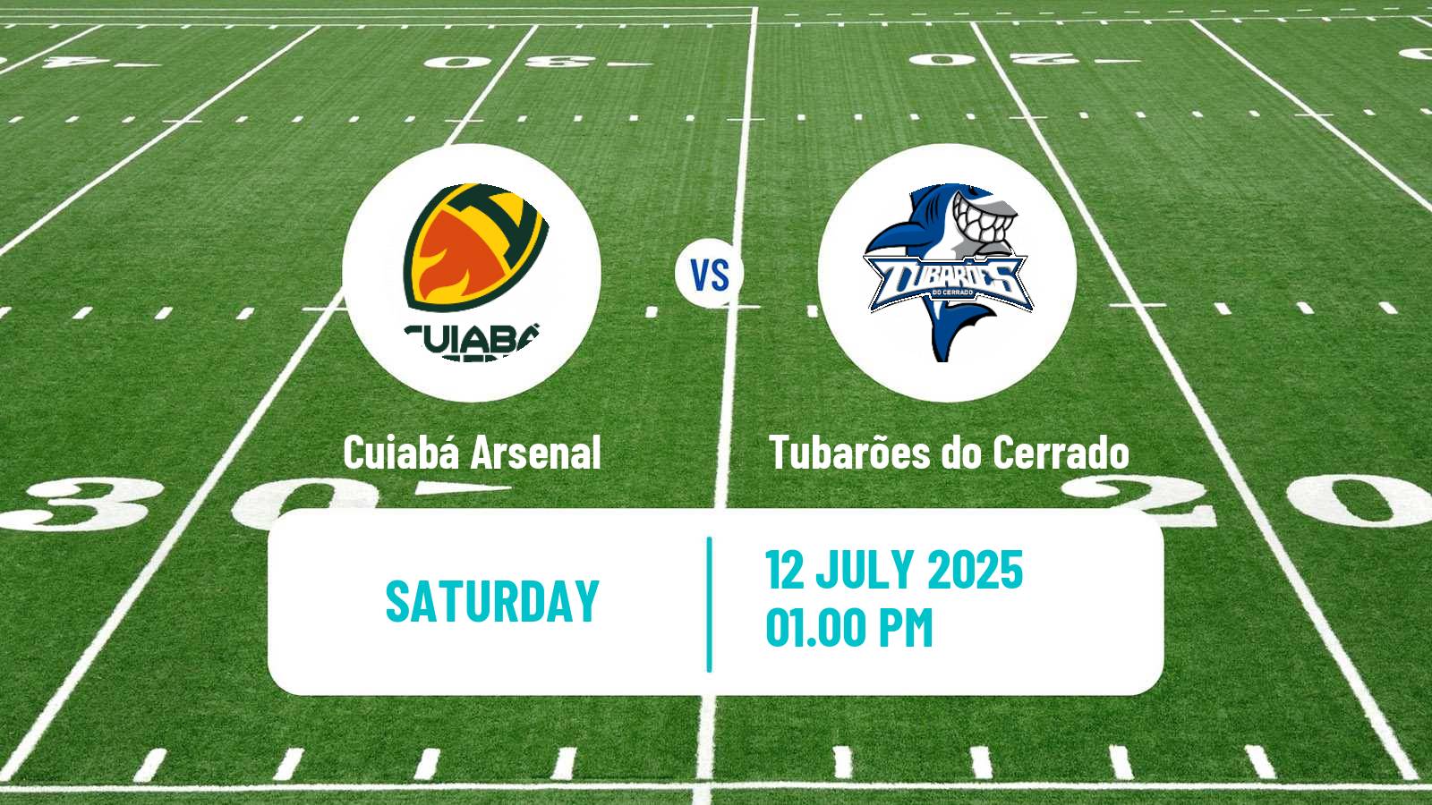 American football Brazilian BFA Cuiabá Arsenal - Tubarões do Cerrado