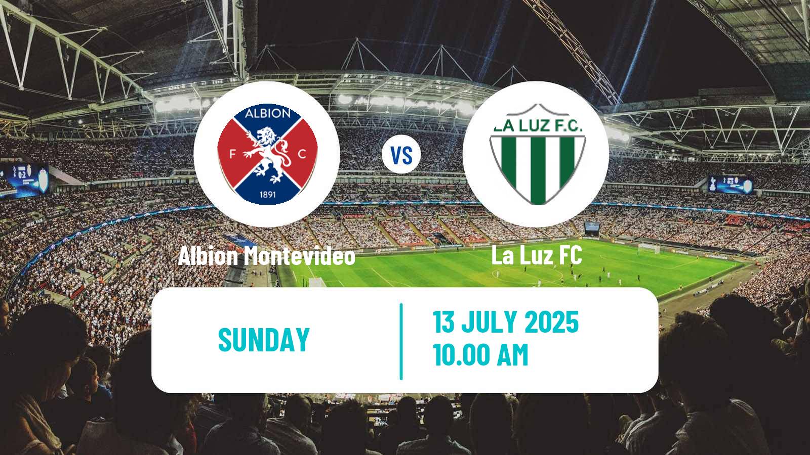 Soccer Uruguayan Segunda Division Albion Montevideo - La Luz