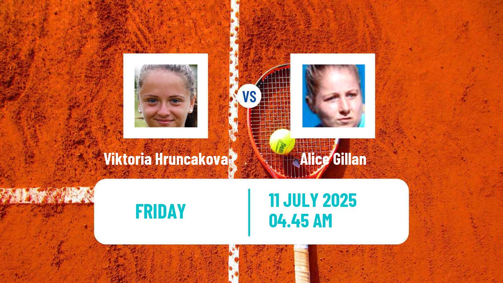 Tennis ITF W35 Don Benito Women Viktoria Hruncakova - Alice Gillan
