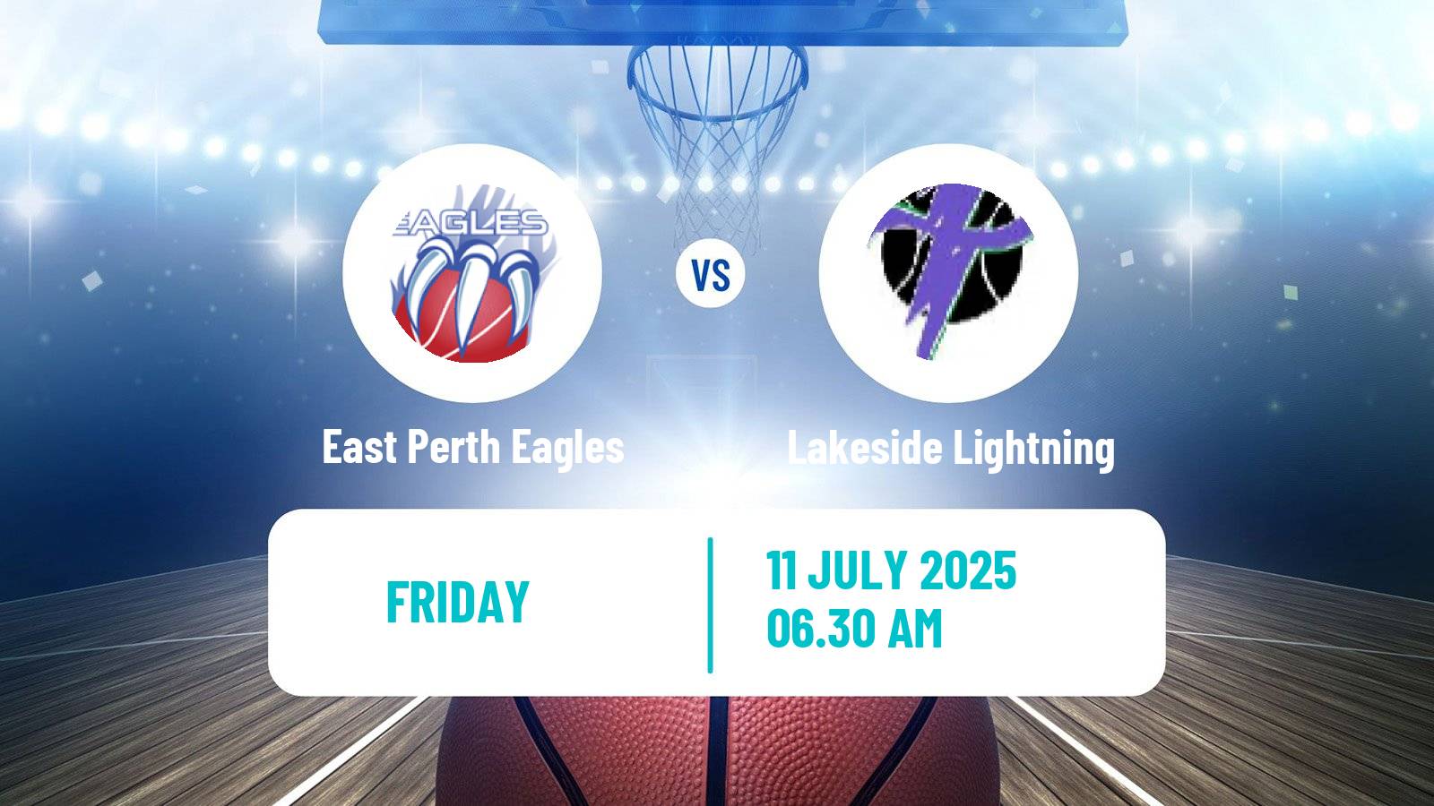 Basketball Australian NBL1 West Women East Perth Eagles - Lakeside Lightning