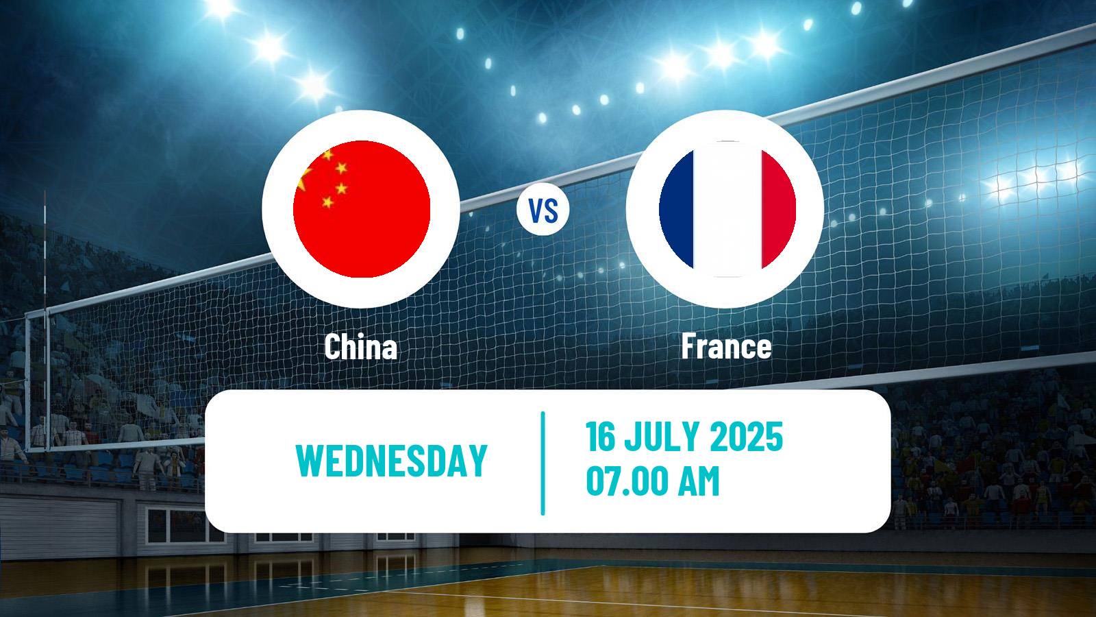 Volleyball Nations League Volleyball China - France