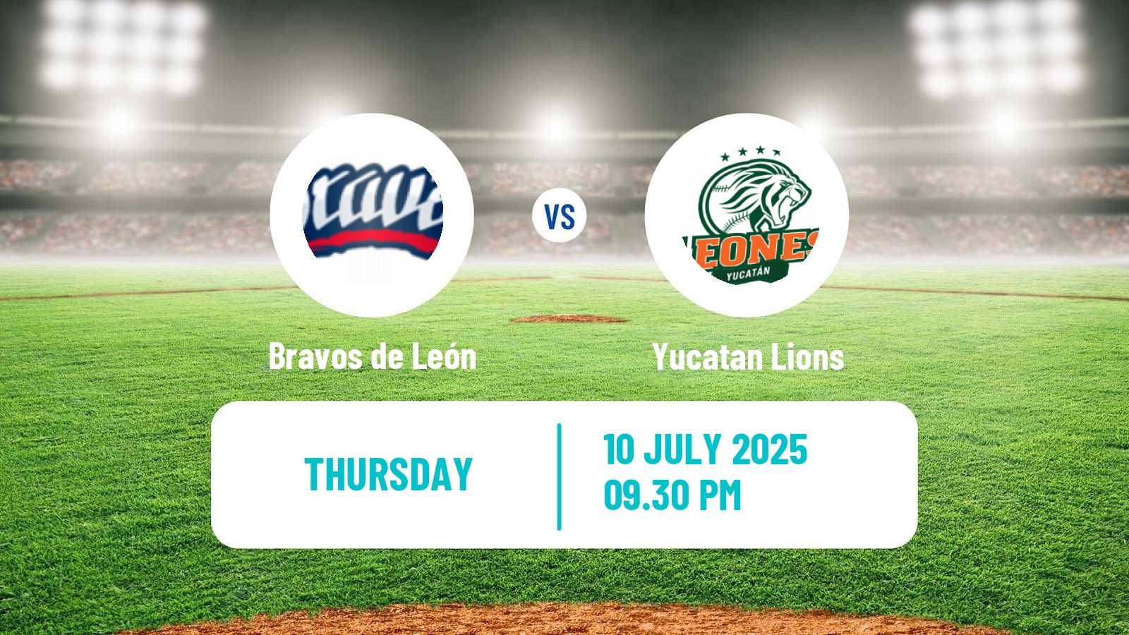 Baseball LMB Bravos de León - Yucatan Lions